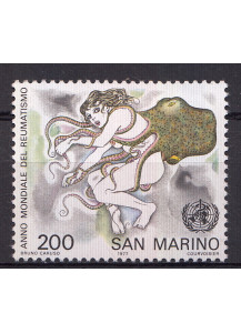 1977 San Marino Anno Mondiale del Reumatismo 1 valore nuovo Sassone 995